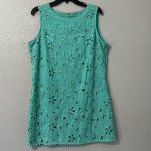 Embroidered mini dress